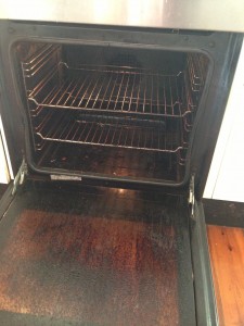 'before' oven clean photo, Adamstown Heights, Newcastle